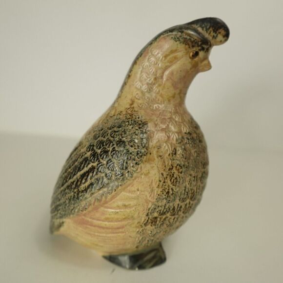 Mother & Baby Quail Figurines Earth Tone Japan - Picture 4 of 11